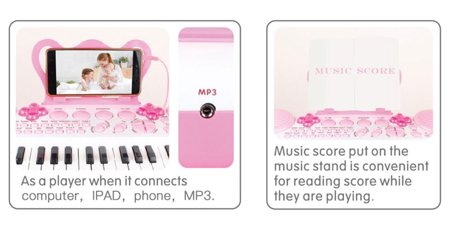 Electronic Keyboard Piano With Microphone For Kids