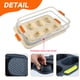 thumbnail image 3 of Molde de silicona para baguettes, bandeja para hornear perforada antiadherente de aspecto profesional, molde flexible de silicona de grado alimenticio apto para horno para hornear en casa, 3 of 8