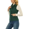 thumbnail image 4 of Allegra K Women's Zip Up Jacket with Pockets Sleeveless Anorak Utility Vest, 4 of 5