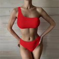 thumbnail image 2 of Cathalem Bikini Tops for Women Large Breast High Cut Two Piece Swimsuits,Red L, 2 of 5