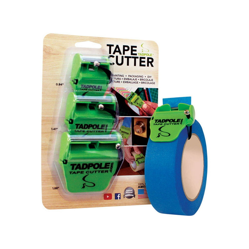 Tadpole 2 inch L Tape Cutter Green