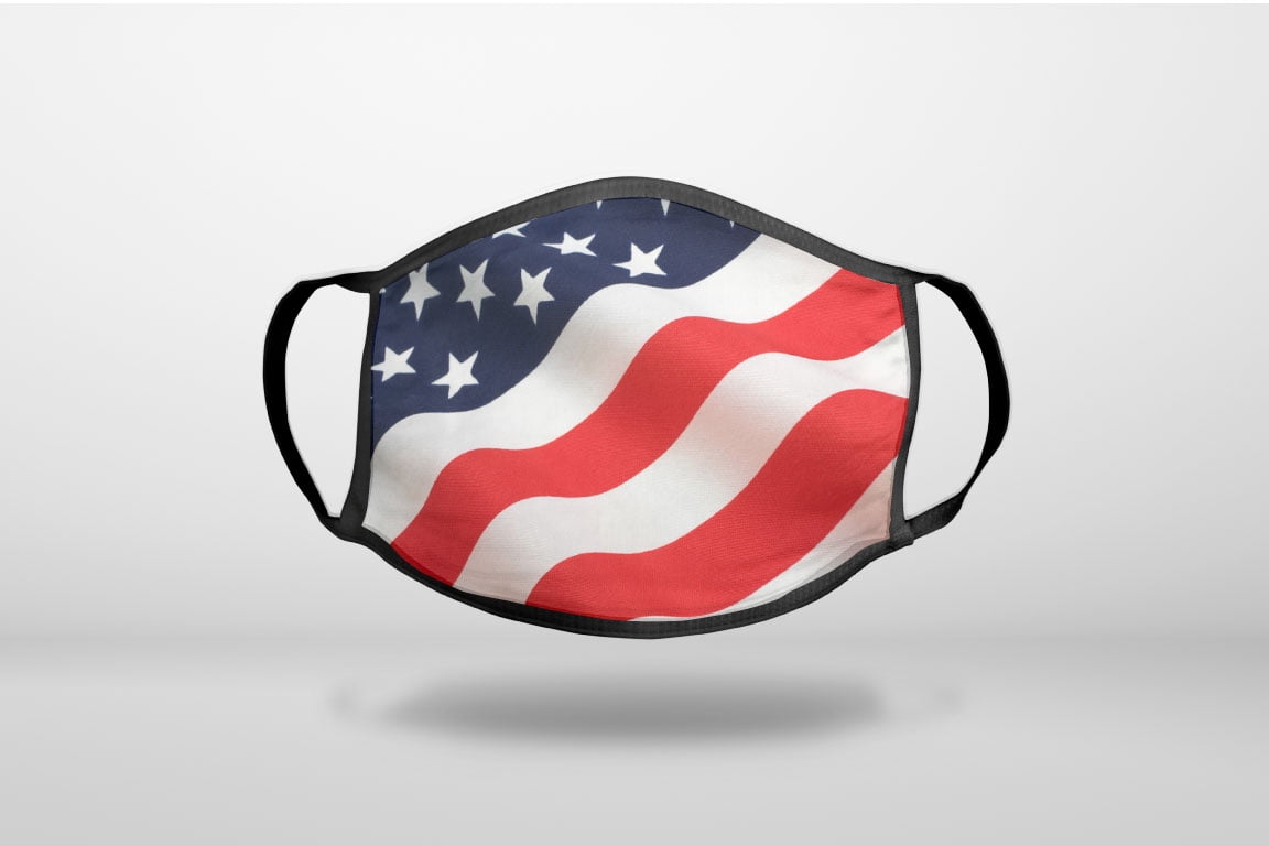 TWIG & BALE USA Baby Blanket - Organic Cotton Muslin, 47x43 Inch, Stars & Stripes American Flag Design - View #7
