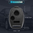 thumbnail image 3 of Unique Bargains 3 Buttons Keyless Entry Remote Key Fob Shell Case Kit for Honda CR-V CR-Z with Mini Screwdriver Black, 3 of 6