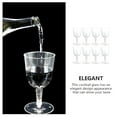 thumbnail image 2 of ACDANC 8 Pcs Plastic Wine Glass Dessert Cups Wine Glasses Plastic Party Wine Cups Clear Plastic Wine Cups, 2 of 4