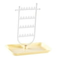 thumbnail image 2 of yuksok Earrings Organizer 4 Layer Home Vanity Jewelry Display Stand for Women Girls Clear, 2 of 9