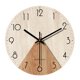 thumbnail image 3 of Reloj de pared, reloj decorativo, madera minimalista, 30 cm, adorno único de arte de pared Color madera blanca., 3 of 9