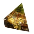 thumbnail image 2 of 2x Peridoto de cristal piramidal hecho de cristal ocular, acumulador EMF protección meditación energía decoración de Hugo Crystal Cristal de la pirámide de Ogan, 2 of 8