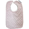 thumbnail image 4 of Lil Cub Hub BPDSR Reversible & Adjustable Minky Bib - Pink Dot with Silver Rosebud Swirl, 4 of 6