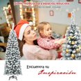 thumbnail image 4 of Costway 1,8m Árbol de Navidad No Iluminado con 500 Ramas Decoración para Casa Fácil de Montar, 4 of 7