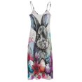 thumbnail image 5 of Easter Bunnies Rabbits Design Sleeveless Dress Woman Fashion Long Dresses Women's Summer Suit Dress 2025, 5 of 7