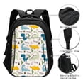 thumbnail image 3 of Balery Childish Dinosaur Mochila con carga USB para hombre y mujer - Mochila impermeable y antirrobo para laptop con puerto USB para viajes, trabajo, 3 of 7