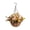 A, variant on Artificial Hanging Flower Basket Outdoor Fake Floral Hanging Basket with Colorful Roses for Front Porch Garden Patio Balcony Home Decor All Season Decorative Hanging Planter