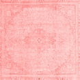 thumbnail image 1 of Ahgly Company Indoor Square Abstract Red Modern Area Rugs, 5' Square, 1 of 4