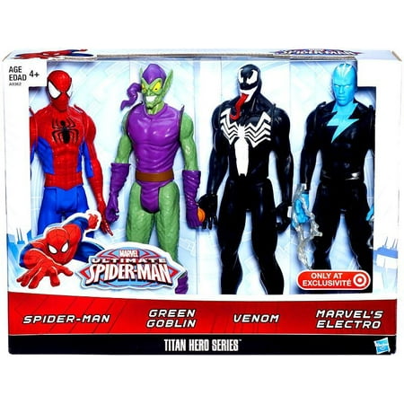 titan hero series spider ultimate exclusive action pack figure man