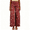 Deep Red, variant on Womens High Waist Jeans Floral Print Ruffle Hem Wide Leg Denim Pants 2026 Baggy Boyfriend Casual Pants Black S
