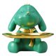 thumbnail image 1 of Estatua moderna bandeja del almacenamiento tenencia del conejo verde Gloria Escultura de escritorio, 1 of 9
