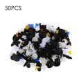 thumbnail image 1 of Soumake 50 Pcs Clips de Fixation Universels Mixtes pour Pare-Chocs de Voiture et Panneau de Porte, 1 of 8