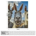 thumbnail image 4 of BCIIG Donkey Blanket for Adults Kids, Flannel Donkey Blankets Gifts, Three Donkeys Throw Blanket for Sofa Couch Bed Living Room Soft Warm Cozy Donkey Decor  50x60in, 4 of 6
