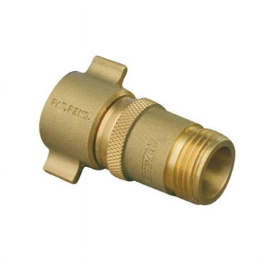Camco 40055 RV Brass Inline Water Pressure Regulator for Protecting RV Plumbing and Hoses from High-Pressure City Water