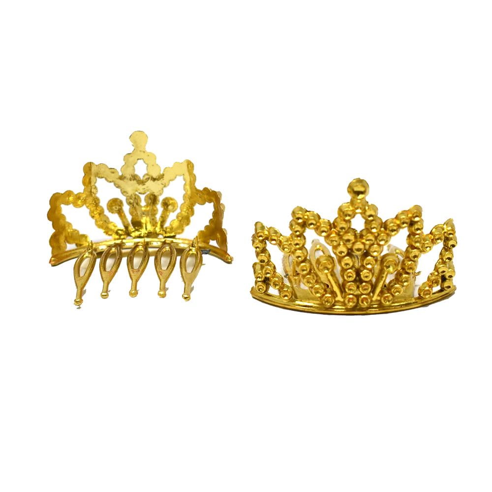 Small Golden Crowns Mini Crown Decorations Crown Pendants - Temu