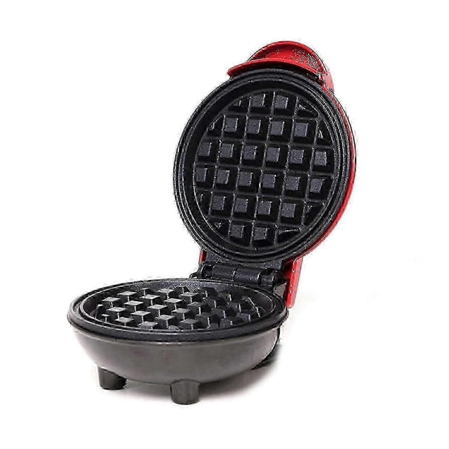 Portable Mini Waffle Maker, Round Non-Stick Electric Iron for Breakfast, Easy Clean Compact Design