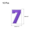 thumbnail image 2 of Uxcell Number Patches Embroidered Decorative Repair Patches Iron on Patches 7 Purple 2" Height for Clothing 10Pcs, 2 of 5