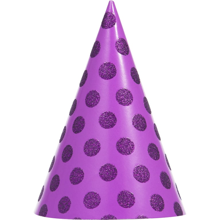 My Little Day 8 party hats - multicolour dots My Little Day 8 party hats - multicolour dots