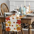 thumbnail image 7 of Smile Maple Leaves Fall Table Runner, Seasonal Autumn Kitchen Dining Table Decoration for Home Party Decor 13x72 Inch, 7 of 7