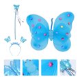 thumbnail image 3 of KAKOWELY Juego de 3 alas de mariposa con diadema y varita, accesorios encantadores para disfraz de cosplay., 3 of 5