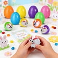 thumbnail image 4 of Easter Surprise Eggs with Bunny Pull Back Cars 12 Pack Colorful Plastic Eggs with Cute Bunny Pull Back Toys for Easter Egg Hunt Party Favors and Classroom Treats, 4 of 6