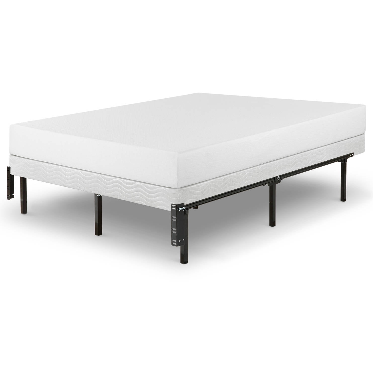 Zinus 12" Compack Adjustable Metal Bed Frame, Fits Sizes Twin - Queen