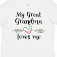 thumbnail image 4 of Inktastic My Great Grandma Loves Me Heart Great Grandchild Boys or Girls Toddler T-Shirt, 4 of 5
