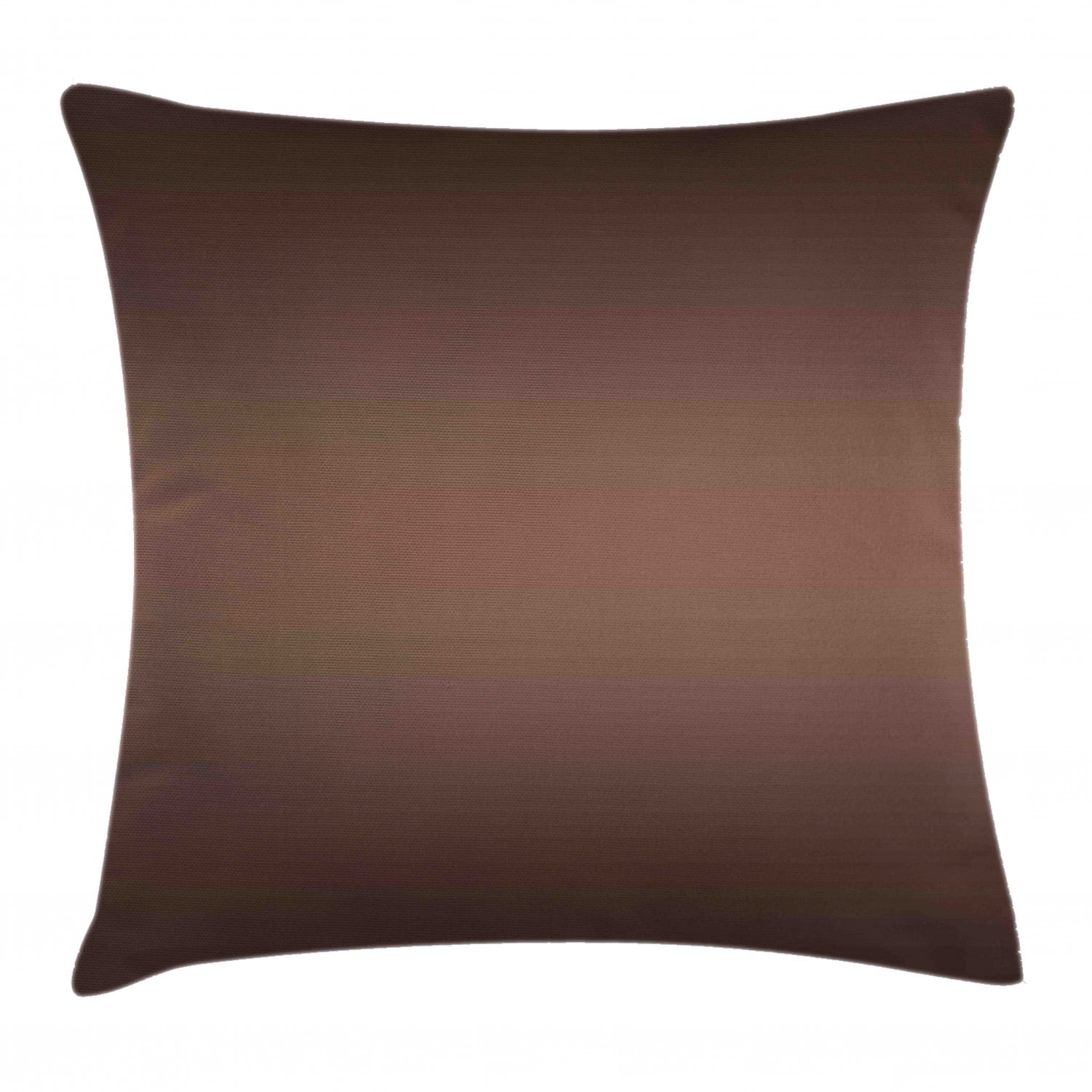 Ombre Throw Pillow Cushion Cover, Dark Chocolate Brown Color Inspired