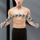 thumbnail image 5 of Rodillo, Entrenador de fuerza de brazo duradero Herramienta de rodamiento flexible Rodillo manual cómodo portátil para entrenamiento de rpo complet Azul Macarena varilla de rodillo, 5 of 8