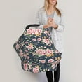 thumbnail image 3 of Haiem Vintage Floral Baby Nursing Cover & Nursing Poncho - Multi Use Cover for Baby Car Seat Canopy, Stroller Cover, 360°Full Privacy Breastfeeding Coverage, 3 of 9