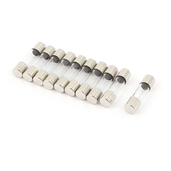 Uxcell 10Pcs 250V 0.2A 200mA Quick Fast Blow Glass Fuses Tubes Clear for Electric Equipment 5mm x 20mm