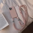 thumbnail image 5 of Silicone iPhone Case with Phone Lanyard, Long Crossbody Strap, Universal Lanyard Neck Strap Protective Case Cover (Beige, iPhone 12 Pro Max), 5 of 12
