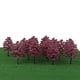 thumbnail image 2 of Árboles modelo 20pcs Modelo Árboles Plástico Violeta Roja para Paisaje de Tren Modelismo Ferroviario 1:100 Magideal Árboles modelo, 2 of 7