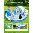 thumbnail image 6 of Inflatable Play Center, EVAJOY Kiddie Pool with Slide for Children, Sprinkler, Ice & Snow Theme with Inflatable Dolls, Easy Setup for Garden, Backyard, Indoor Usage, 6 of 6