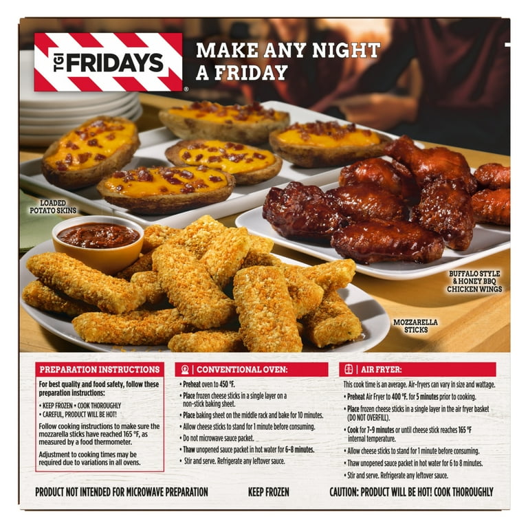 TGI Fridays Mozzarella Sticks Frozen Snacks Appetizers with