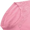 thumbnail image 5 of ATOYSOY Women's Shapewear Control Briefs for Ladies Plus Size Hip Lifting Cotton Panties, 3 Pack Multipack Underpants Solid Lace Panty Comfy Stretchy Pink XXXXL, 5 of 5