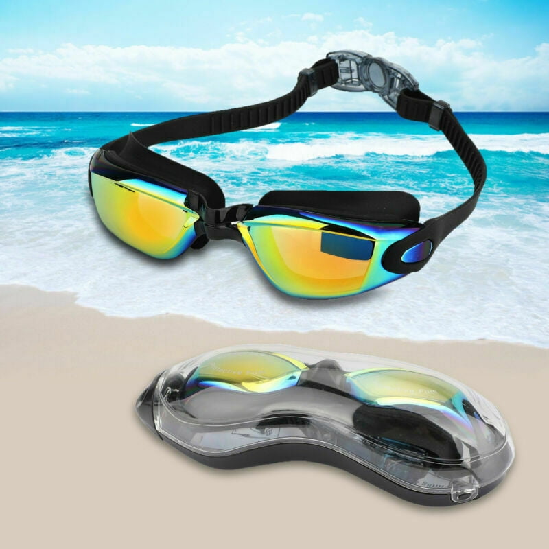 Clear Silicone LARGE Anti-fog Swim Goggles Glasses Swimming Training Mask 