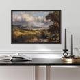 thumbnail image 4 of PixonSign Framed Wall Art Clouds Over Retro Countryside Nature Botanical Rustic Landscape Artwork Farmhouse Oil Paintings Modern Scenery Canvas Prints Colorful for Rooms - 24"x36" Black, 4 of 5