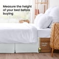 thumbnail image 7 of Utopia Bedding Queen Bed Skirt - Soft Quadruple Pleated Ruffle - Easy Fit with 16 Inch Tailored Drop - Hotel Quality, Shrinkage and Fade Resistant (Queen, Light Grey), 7 of 7