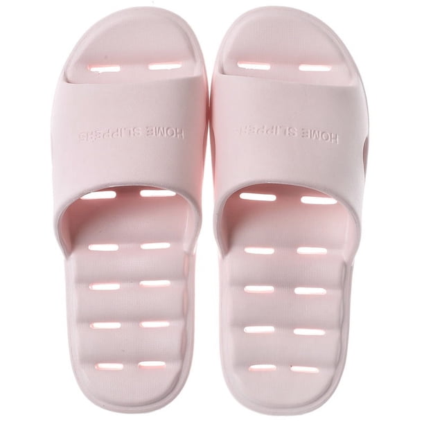 Zapatillas de baño de interior con fugas de EVA de verano para hombres y mujeres, pantuflas de fondo suave para el hogar