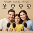 thumbnail image 3 of Boar Bristle Hair Brush - Natural Boars Bristle Hairbrush for Women, Men & Kids, Soft Bristles for Thin and Fine Hair, Anti-Frizz & Tangle-Free Smoothing Brush, Gentle on Scalp, 3 of 8