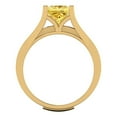 thumbnail image 4 of Clara Pucci 18K Yellow Gold 2.28 Natural Citrine Engraveable Engagement Ring + Wedding Band Set, 4 of 7