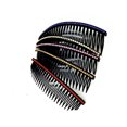 thumbnail image 2 of 4.7'' Mixed 5 colors Women 24 Teeth Hair Comb Pin Clip Double Rows Rhinestone Hair Side Combs, 2 of 5