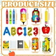 thumbnail image 2 of 6 Pcs Apple Balloons with Gaint Pencil Balloons Sets for Back to School Balloon Decorations Classroom School Party Themed Decorations, 2 of 10