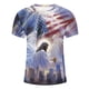 thumbnail image 3 of Camisetas de Cuello de la Tripulación de los Hombres de Verano Redondo Cuello Impreso Camiseta, Top Atlético de Secado Rápido Casual para los Hombres, 3 of 5